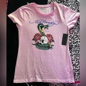 Ed Hardy Pink Shirt